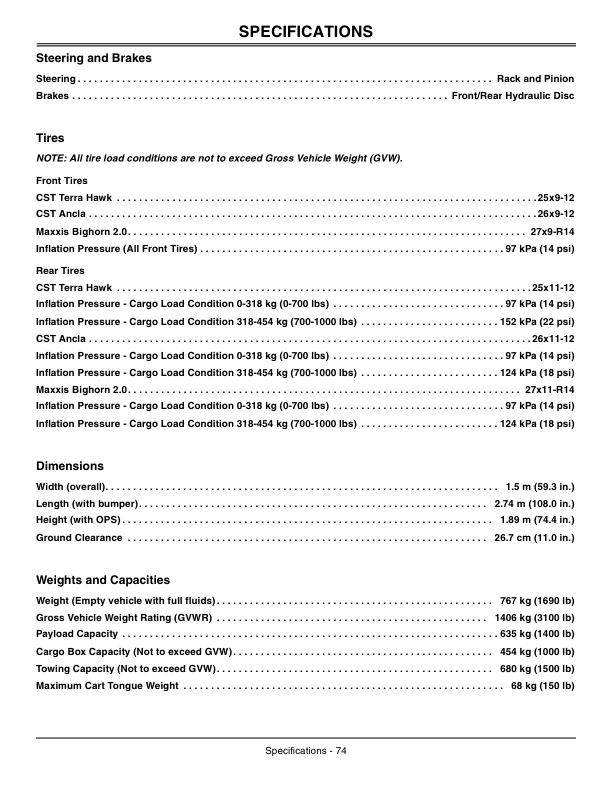 John Deere 855D XUV Gator Utility Vehicle North America (010001-030000) Operator’s Manual (OMM158412) Workshop Guide