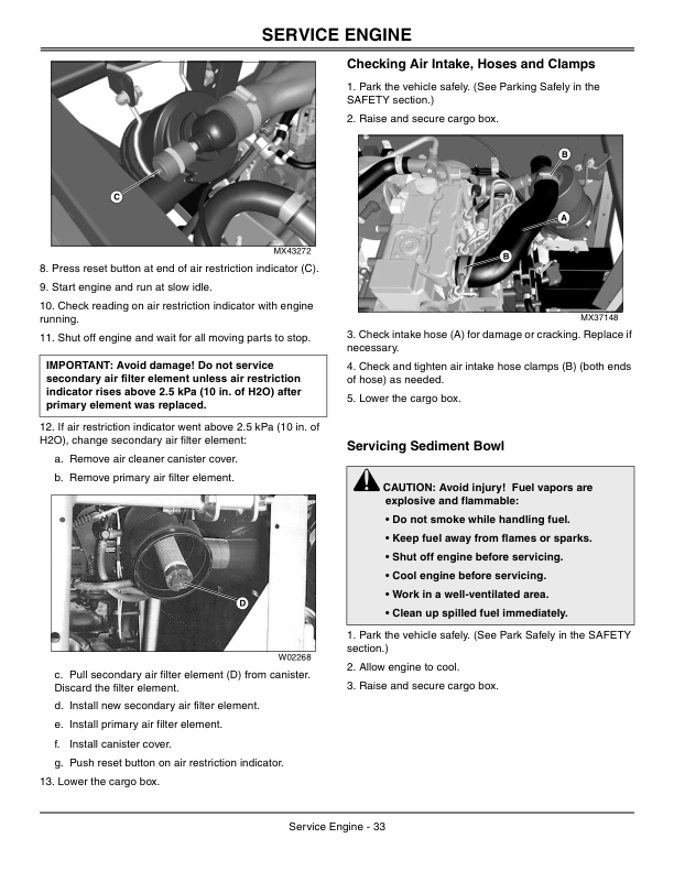 John Deere TH 6X4 Gator Utility Vehicle (Diesel) North America (050001-070000) Operator’s Manual (OMM161191) Workshop Guide