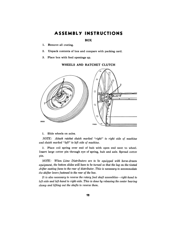 John Deere Van Brunt ‘H-3’ Lime Distributor, ‘H-4’ Road Maintainer Models Operator’s Manual (OMM161253) Workshop Guide