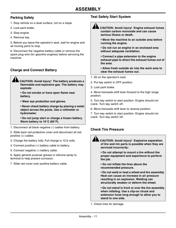 John Deere 855D XUV Gator Export Edition (010001-030000) Operator’s Manual (OMM163415) Workshop Guide