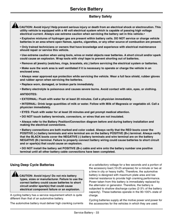 John Deere TE Gator Utility Vehicles North America (070001-090000) Operator’s Manual (OMM165037) Workshop Guide