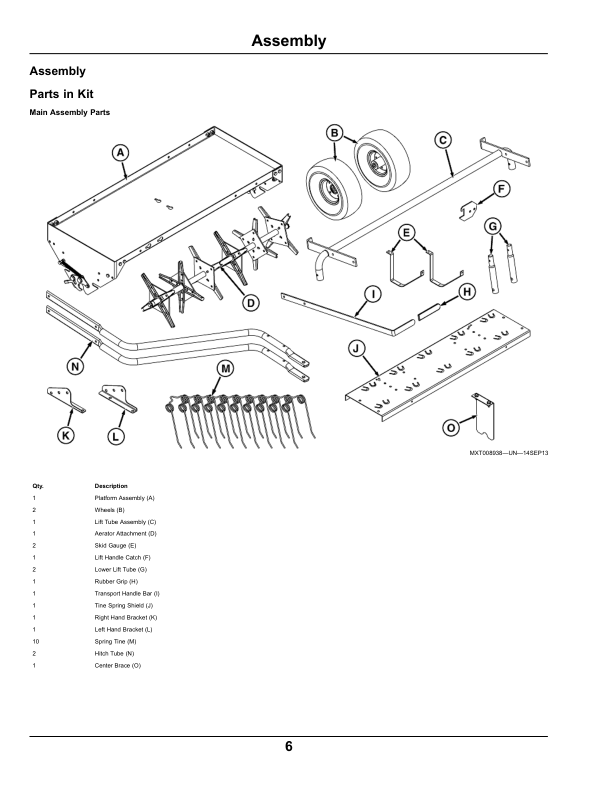 John Deere MT42C Multi-Tool 42 in. Combo LP39089 Operator’s Manual (OMM165247) Workshop Guide