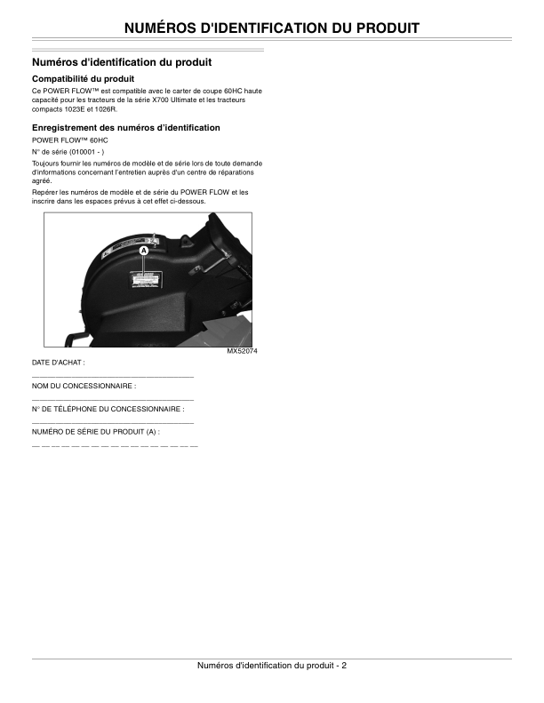 John Deere 60HC PowerFlow Operator’s Manual (OMM168221) Workshop Guide