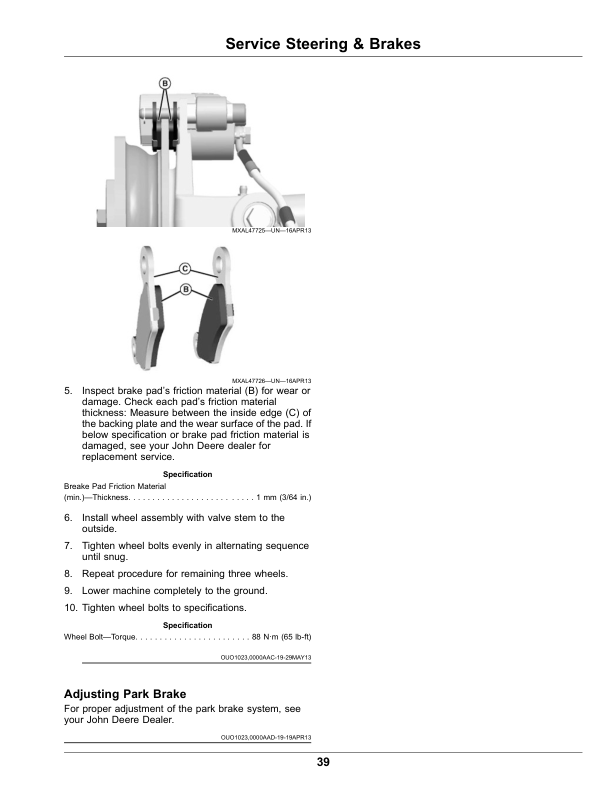 John Deere TX Gator Utility Vehicles Operator’s Manual (OMM168690) Workshop Guide