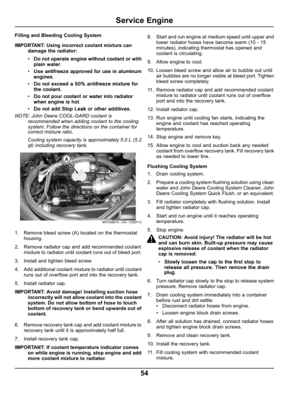 John Deere HPX-4×4 Gator Utility Vehicle Diesel North America (120001-130000) Operator’s Manual (OMM171245) Workshop Guide