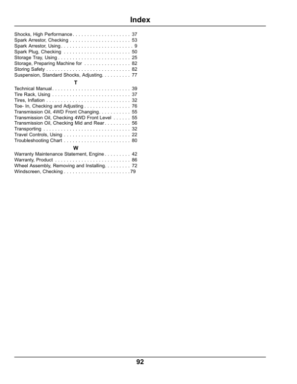 John Deere RSX850i Gator Utility Vehicle North America (030001-040000) Operator’s Manual (OMM171342) Workshop Guide