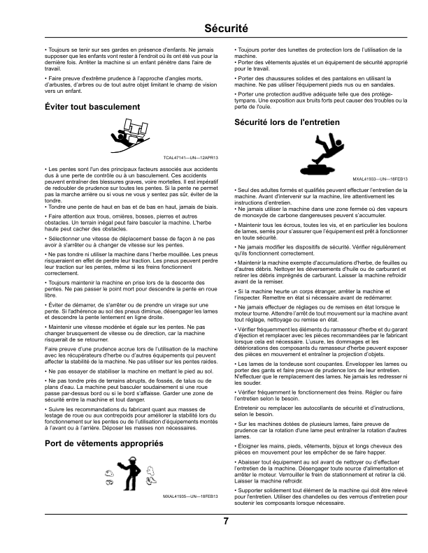 John Deere 54 & 60 In. High Capacity Mower Deck for X700 Series Tractors Export Edition (030001-) Operator’s Manual (OMM172350) Workshop Guide