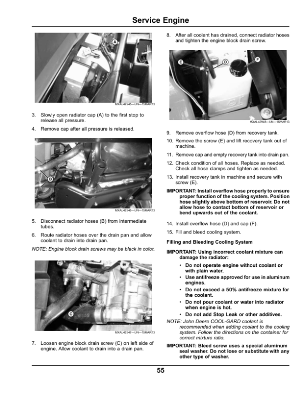 John Deere HPX 4×4 Gator Utility Vehicle Gas North America (130001-140000) Operator’s Manual (OMM173803) Workshop Guide
