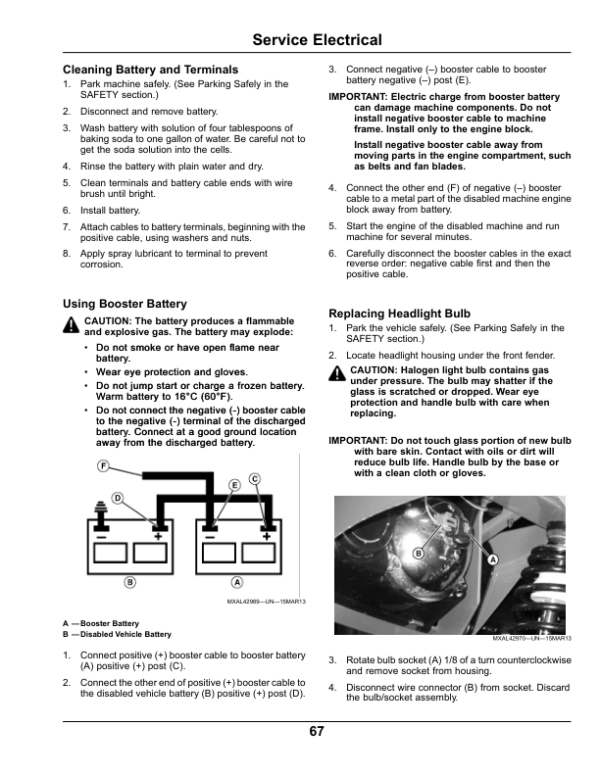 John Deere HPX-4×4 Gator Utility Vehicle Diesel North America (130001-140000) Operator’s Manual (OMM173970) Workshop Guide