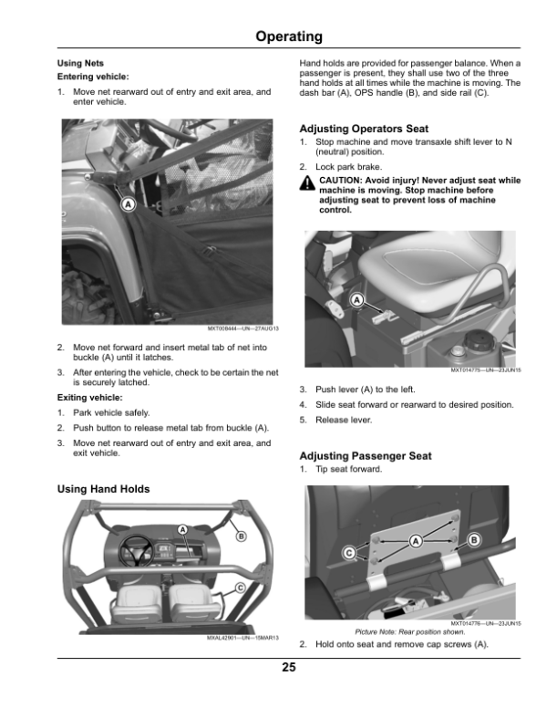 John Deere HPX-4×4 Gator Utility Vehicle Diesel North America (140001- ) Operator’s Manual (OMM176205) Workshop Guide