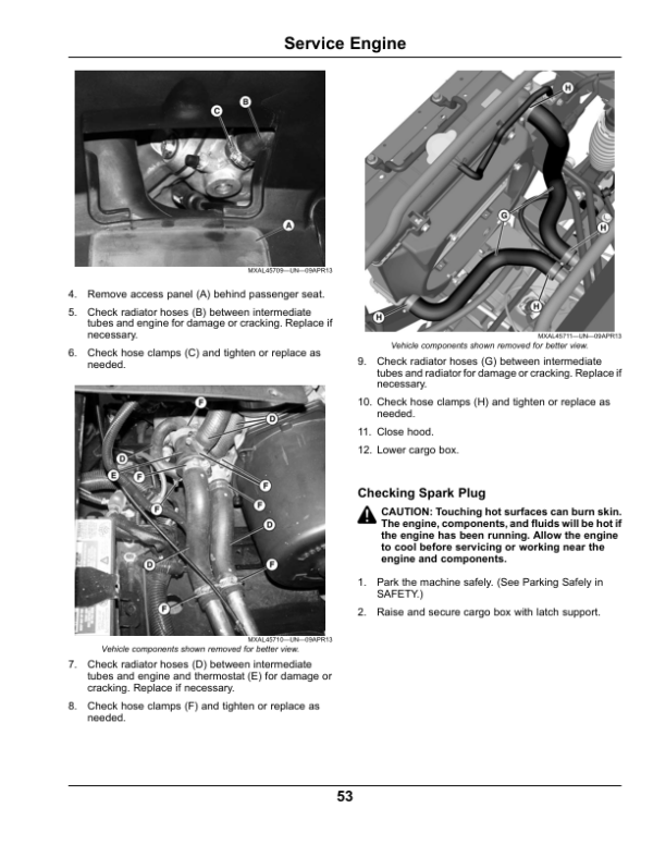 John Deere RSX860i Gator Utility Vehicle North America (010001- ) Operator’s Manual (OMM176282) Workshop Guide
