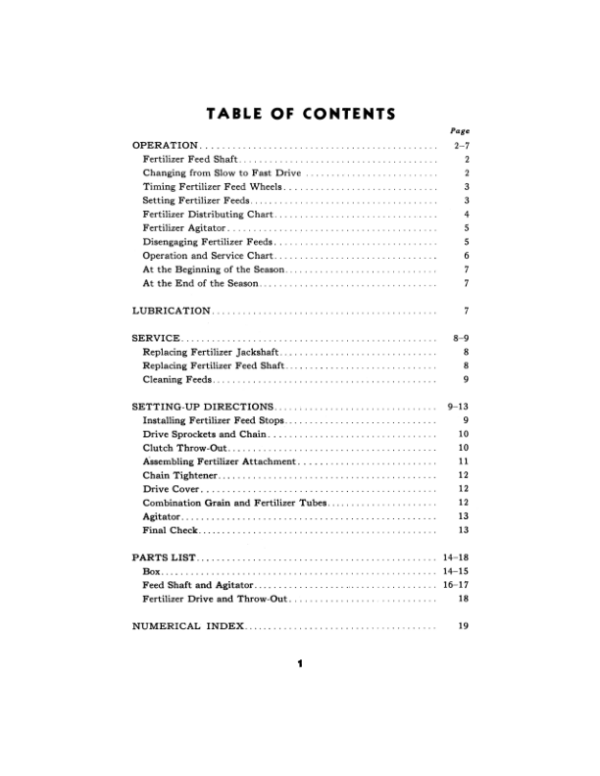 John Deere 336, 436, 536, 919 Grain Drill Operator’s Manual (OMM23550) Workshop Guide