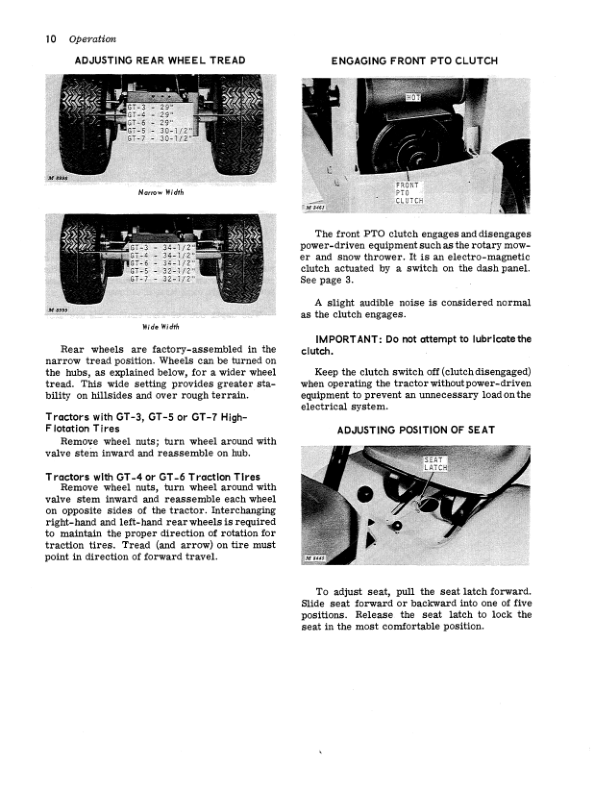 John Deere 120 Hydrostatic Tractor Operator’s Manual (OMM45851) Workshop Guide