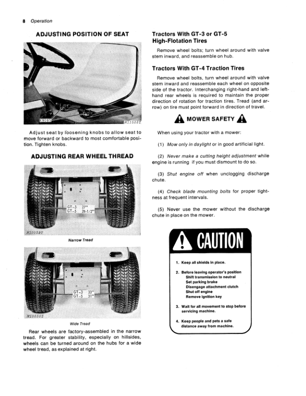 John Deere 110 Lawn & Garden Tractor Operator’s Manual (OMM46869) Workshop Guide