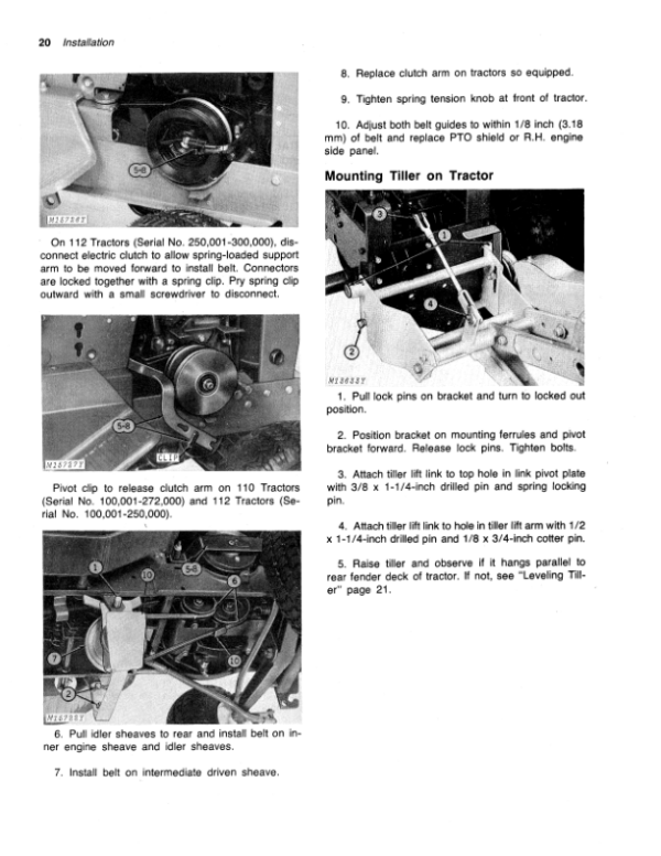 John Deere 31 Integral Rotary Tiller (300001-) Operator’s Manual (OMM49210) Workshop Guide