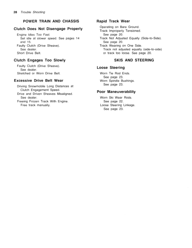 John Deere 340 Liquidator Snowmobile (055001- ) Operator’s Manual (OMM66400) Workshop Guide