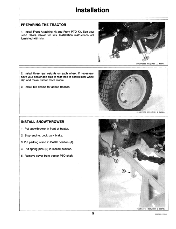 John Deere 46-Inch Snowthrower Operator’s Manual (OMM70555) Workshop Guide
