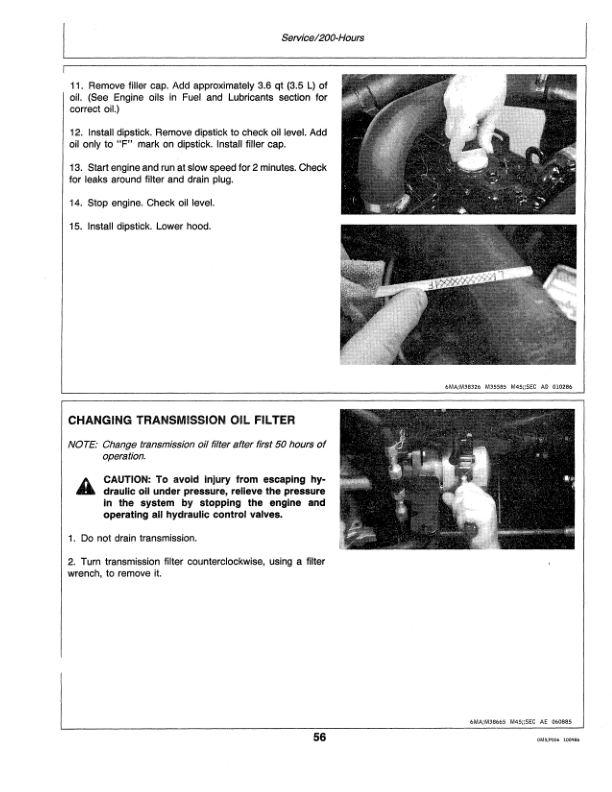 John Deere F915, F935 Front Mower Operator’s Manual (OMM72338) Workshop Guide