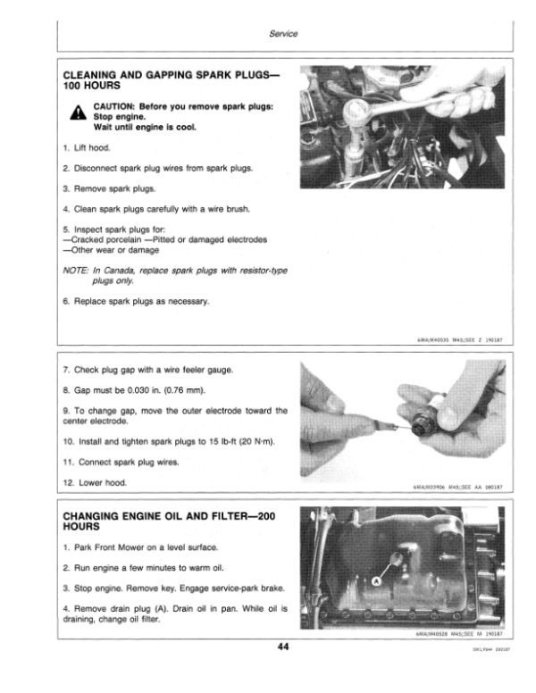John Deere F912 Front Mower (420001-) Operator’s Manual (OMM73860) Workshop Guide