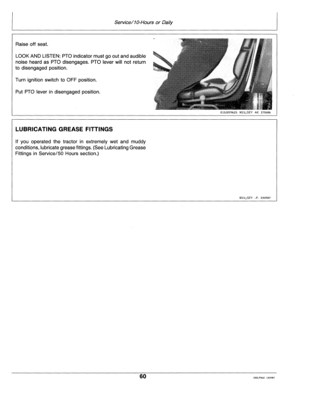 John Deere 655, 755 & 855 Tractors (475001-615000) Operator’s Manual (OMM75873) Workshop Guide