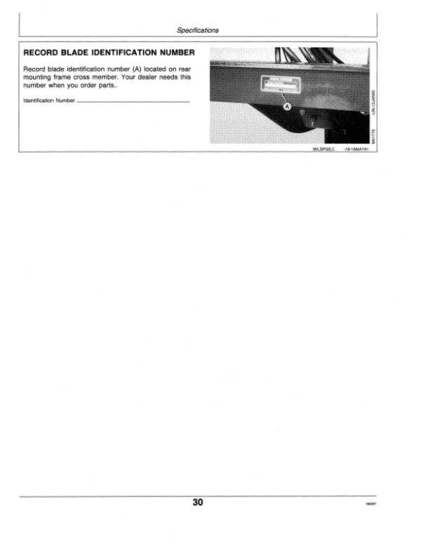 John Deere 380 Front Blade for 55 Series Tractors Operator’s Manual (OMM75890) Workshop Guide