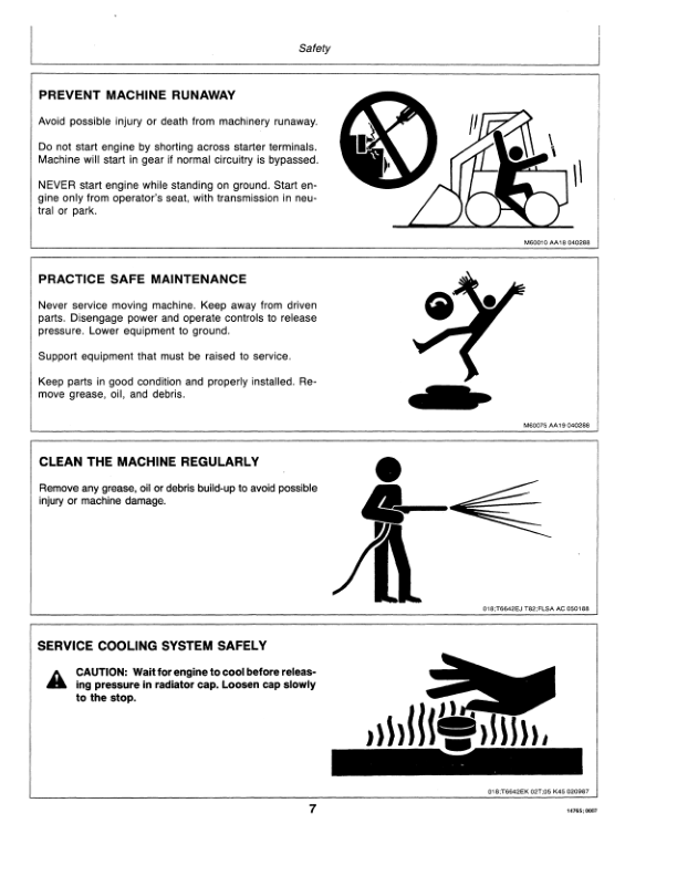 John Deere 14, 70, 90 Skid Steers Operator’s Manuals (OMM77701) Workshop Guide