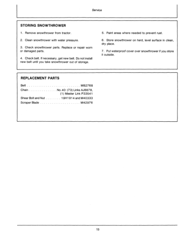 John Deere 38-Inch Snowthrower Operator’s Manual (OMM78989) Workshop Guide