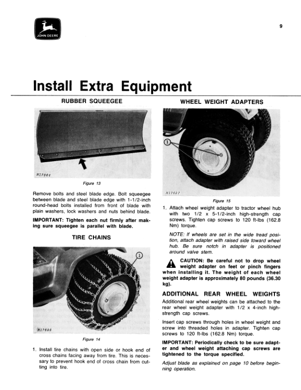 John Deere 56-Inch Front Mount Blade for 400 Hydrostatic Tractor (300001-) Operator’s Manual (OMM80399) Workshop Guide