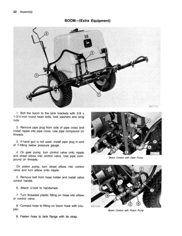 John Deere No. 5B Sprayer (080001-) Operator’s Manual (OMM82108) Workshop Guide