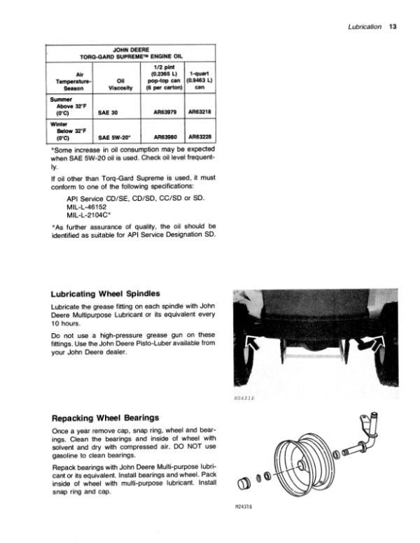 John Deere 108, 111 Lawn Tractors (095001-) Operator’s Manual (OMM82526) Workshop Guide