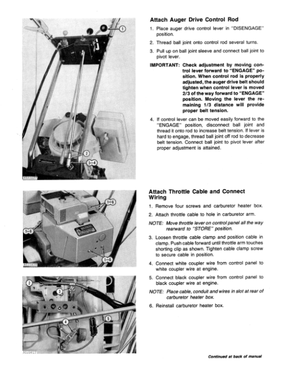 John Deere 826, 1032 Snow Blowers (095001-) Operator’s Manual (OMM82653) Workshop Guide
