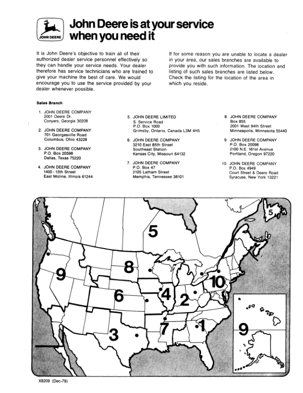 John Deere 68 Riding Mower (095001-) Operator’s Manual (OMM82924) Workshop Guide