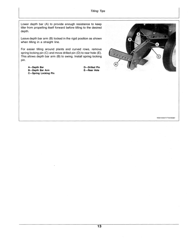 John Deere 624 Walk-Behind Rotary Tiller (155001-) Operator’s Manual (OMM83824) Workshop Guide