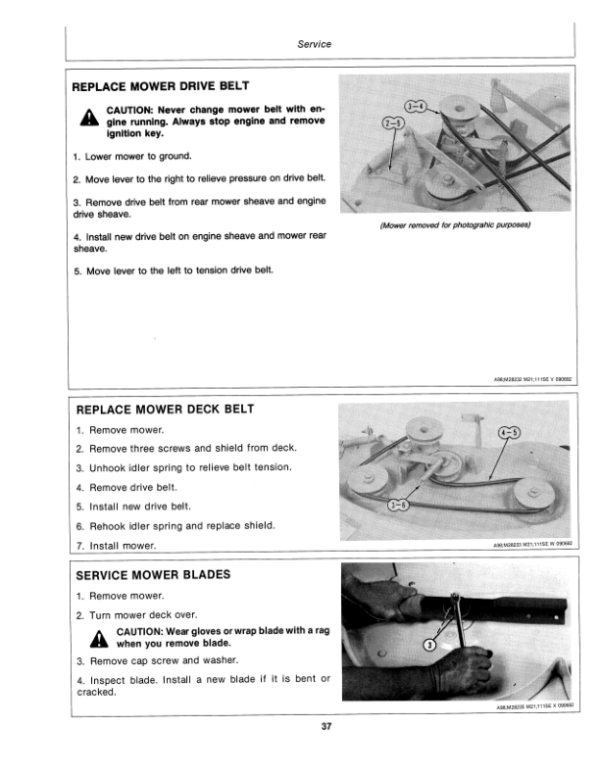 John Deere 111H Lawn & Garden Tractor Operator’s Manual (OMM84079) Workshop Guide