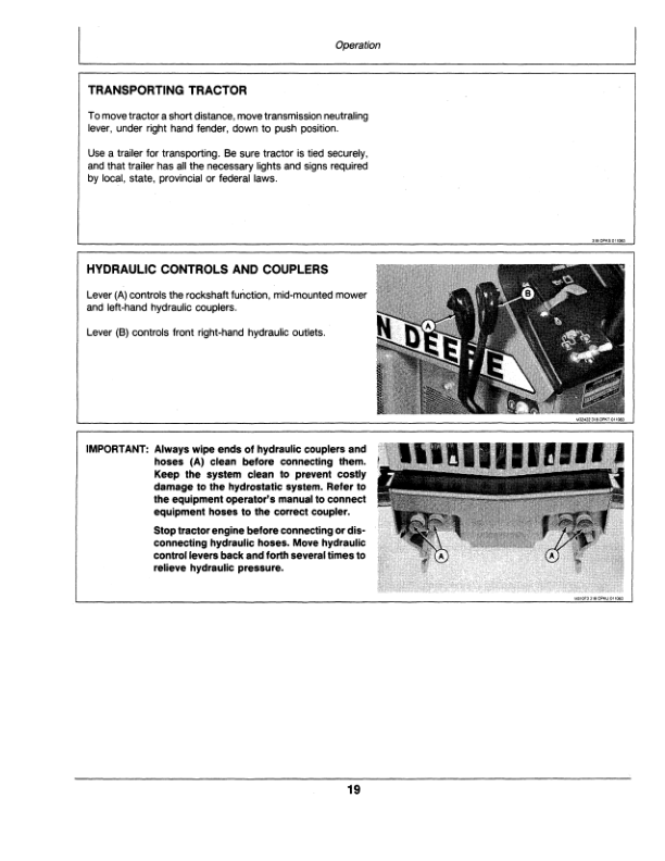John Deere 318 Lawn & Garden Tractor Operator’s Manual (OMM85014) Workshop Guide