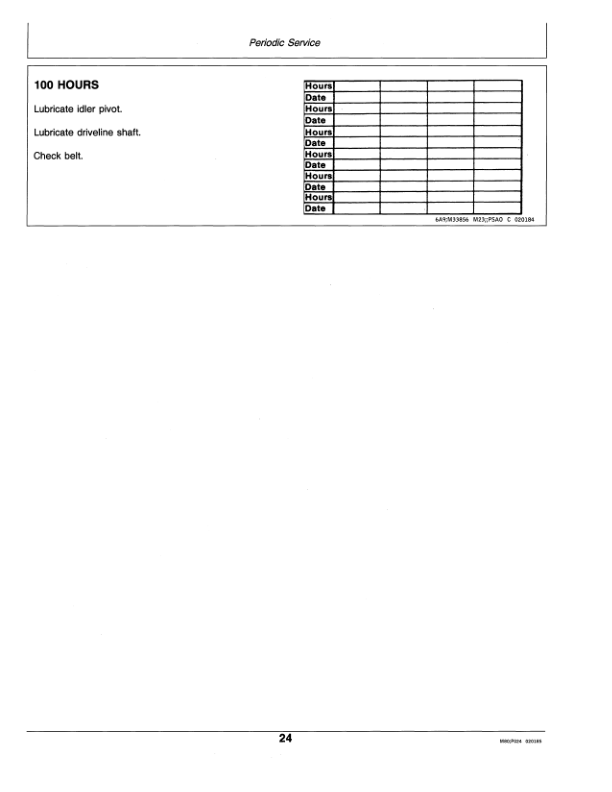John Deere 60-Inch Rotary Mower for 400 Tractor Operator’s Manual (OMM89089) Workshop Guide