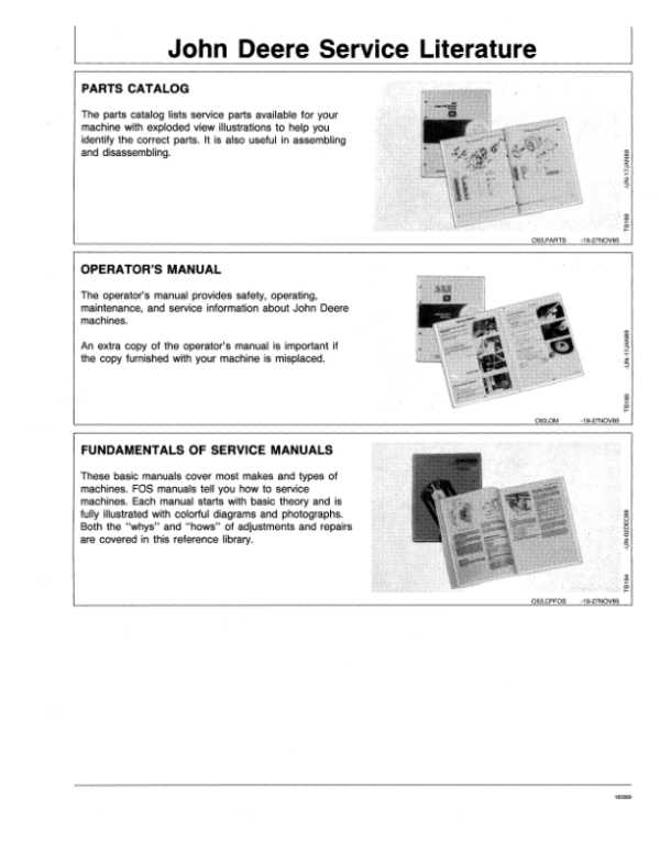 John Deere F510 & F525 Front Mowers Operator’s Manual (OMM95233) Workshop Guide