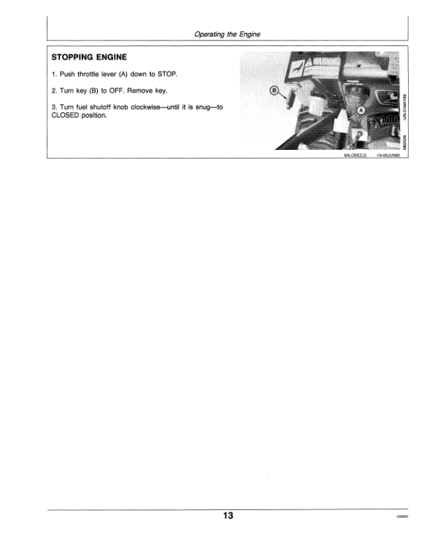 John Deere TRS27, TRS32 Walk-Behind Snow Blowers Operator’s Manual (OMM95309) Workshop Guide