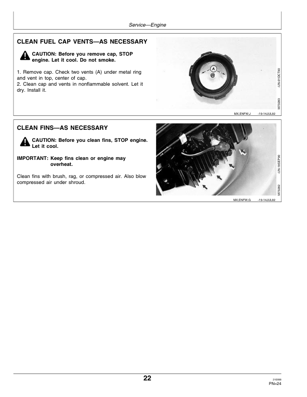 John Deere 14PZ, 14SZ Rotary Mowers (010001-) Operator’s Manual (OMM95319) Workshop Guide