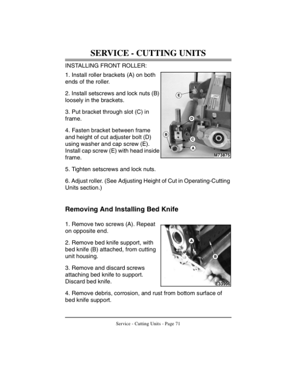 John Deere 2243 Diesel Professional Greensmower Operator’s Manual (OMMT1893) Workshop Guide