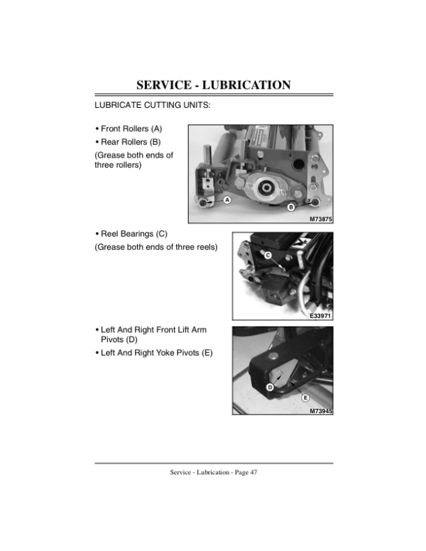 John Deere 2243 Gas Professional Greensmower Operator’s Manual (OMMT1898) Workshop Guide