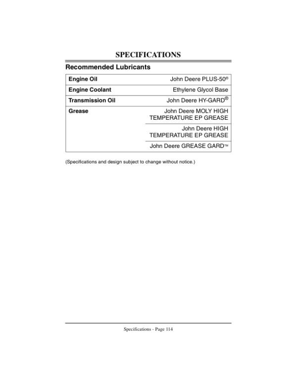 John Deere 2653A Diesel Professional Utility Mower (050001-) Operator’s Manual (OMMT2877) Workshop Guide