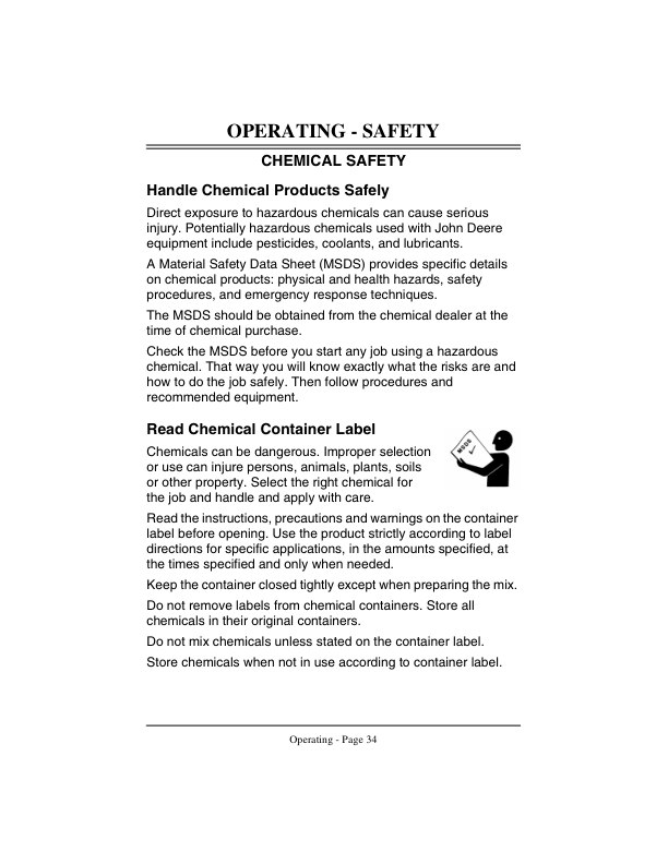 John Deere 200 Gallon Sprayer (010001-) Operator’s Manual (OMMT4179) Workshop Guide
