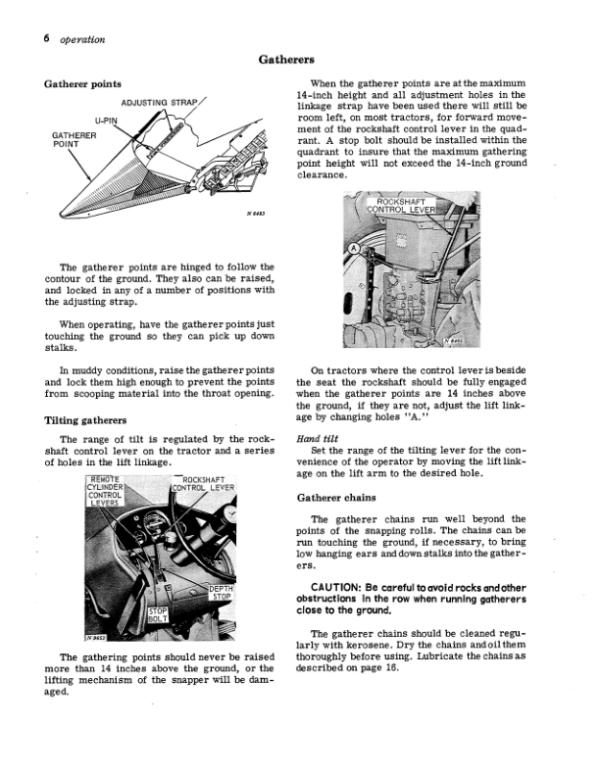John Deere 120 Corn Snapper Operator’s Manual (OMN159099) Workshop Guide