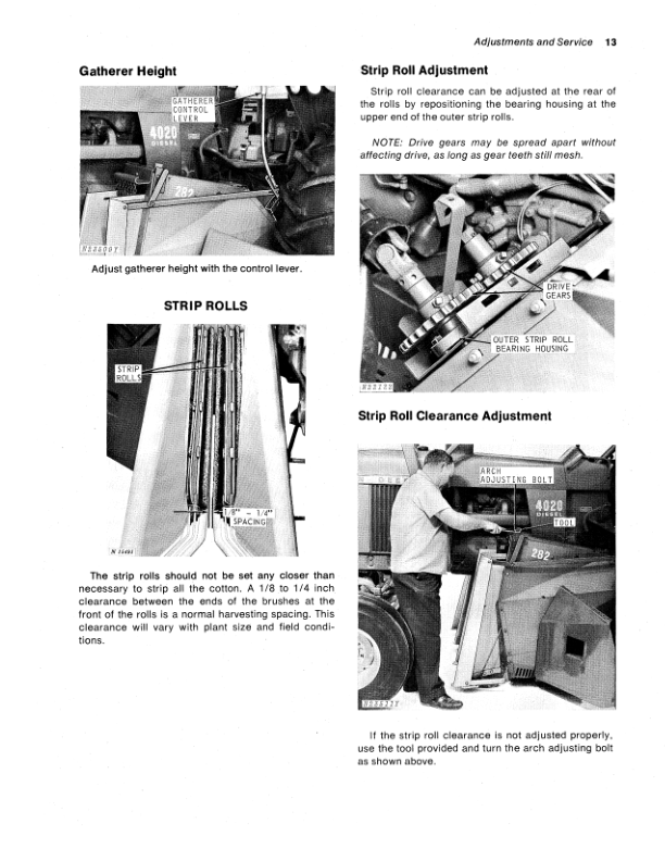 John Deere 282 Cotton Stripper Operator’s Manual (OMN159288) Workshop Guide