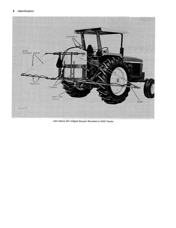 John Deere 25A Integral Sprayer Operator’s Manual (OMN159313) Workshop Guide