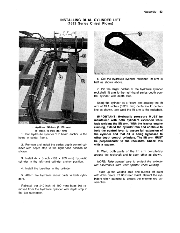 John Deere 1600 Series Drawn Chisel Plow Operator’s Manual (OMN159437) Workshop Guide