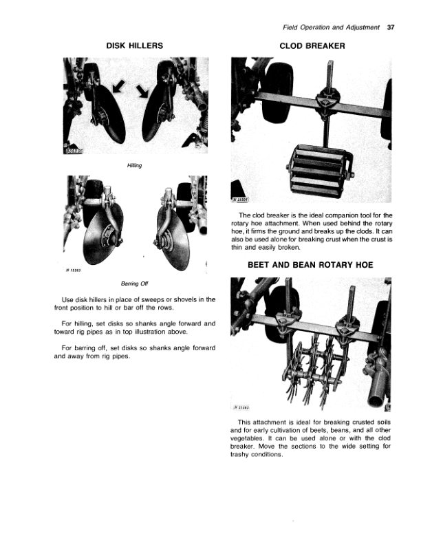 John Deere 85 Series Folding Row-Crop Cultivator Operator’s Manual (OMN159546) Workshop Guide