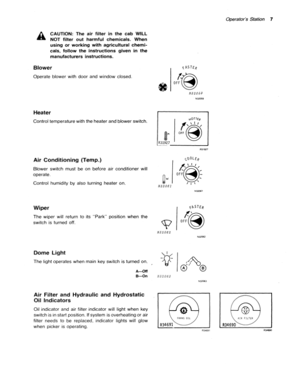 John Deere 9910 Cotton Picker Operator’s Manual (OMN159567) Workshop Guide