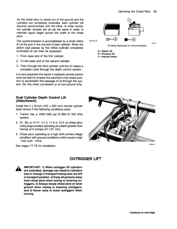 John Deere 1610 Drawn Chisel Plow Operator’s Manual (OMN159588) Workshop Guide
